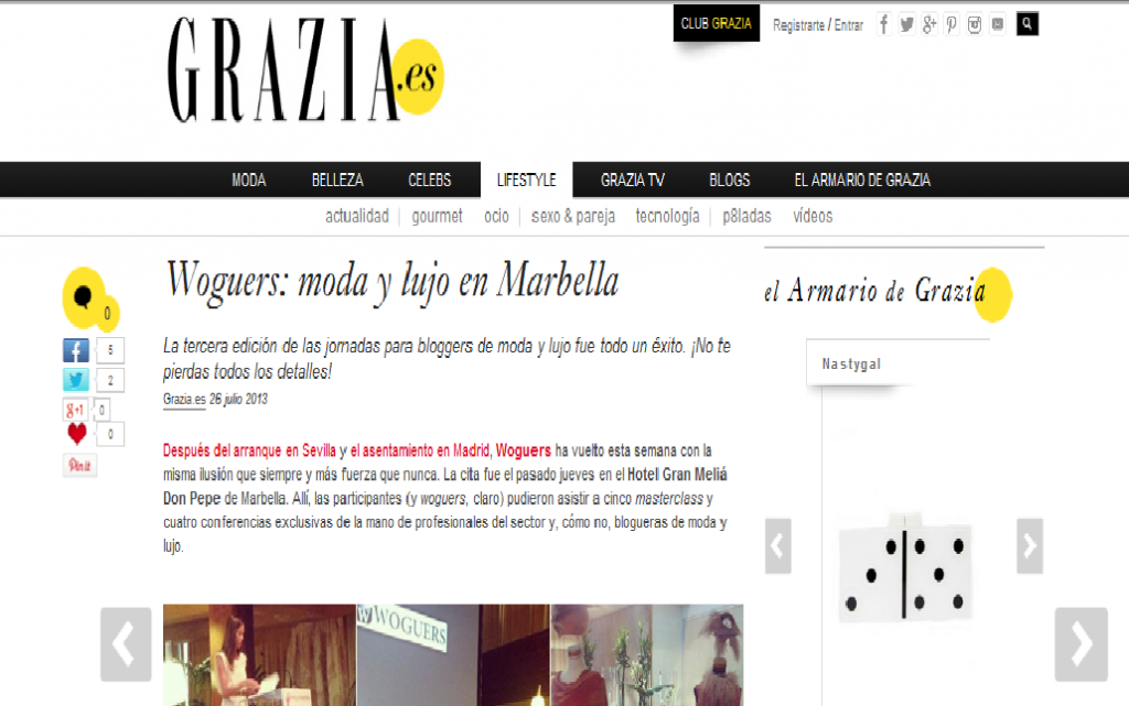 Grazia: Woguers: moda y lujo en Marbella