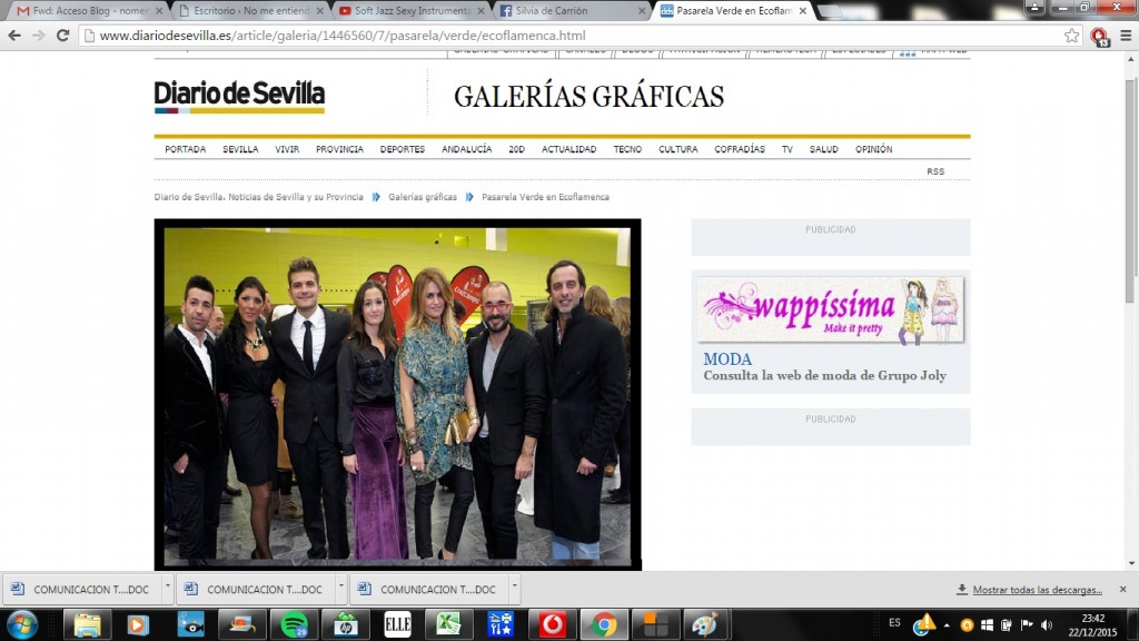 Diario de Sevilla : Pasarela Verde en Ecoflamenca.
